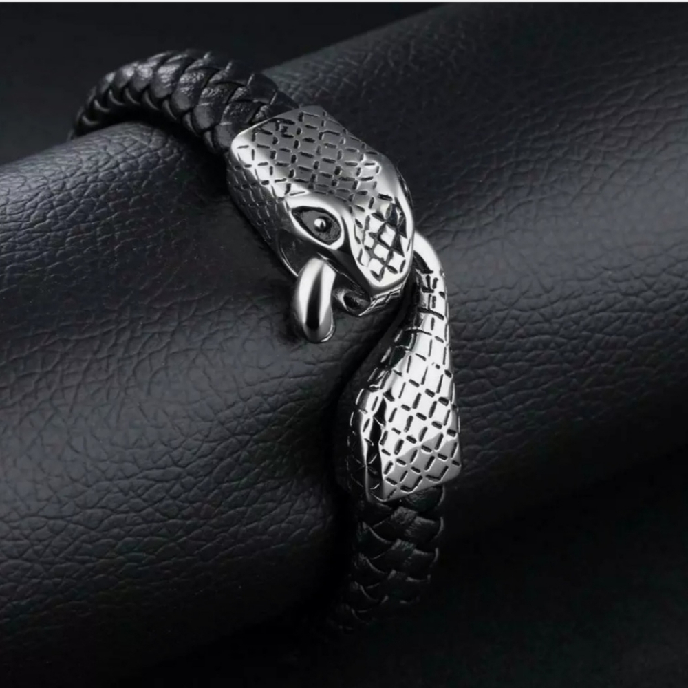 D&G Leather Snake Bracelet
